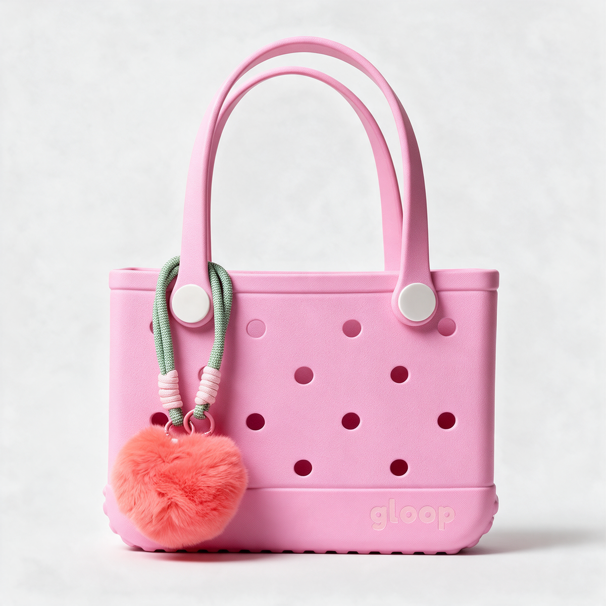 Fluffy Corazón Fucsia