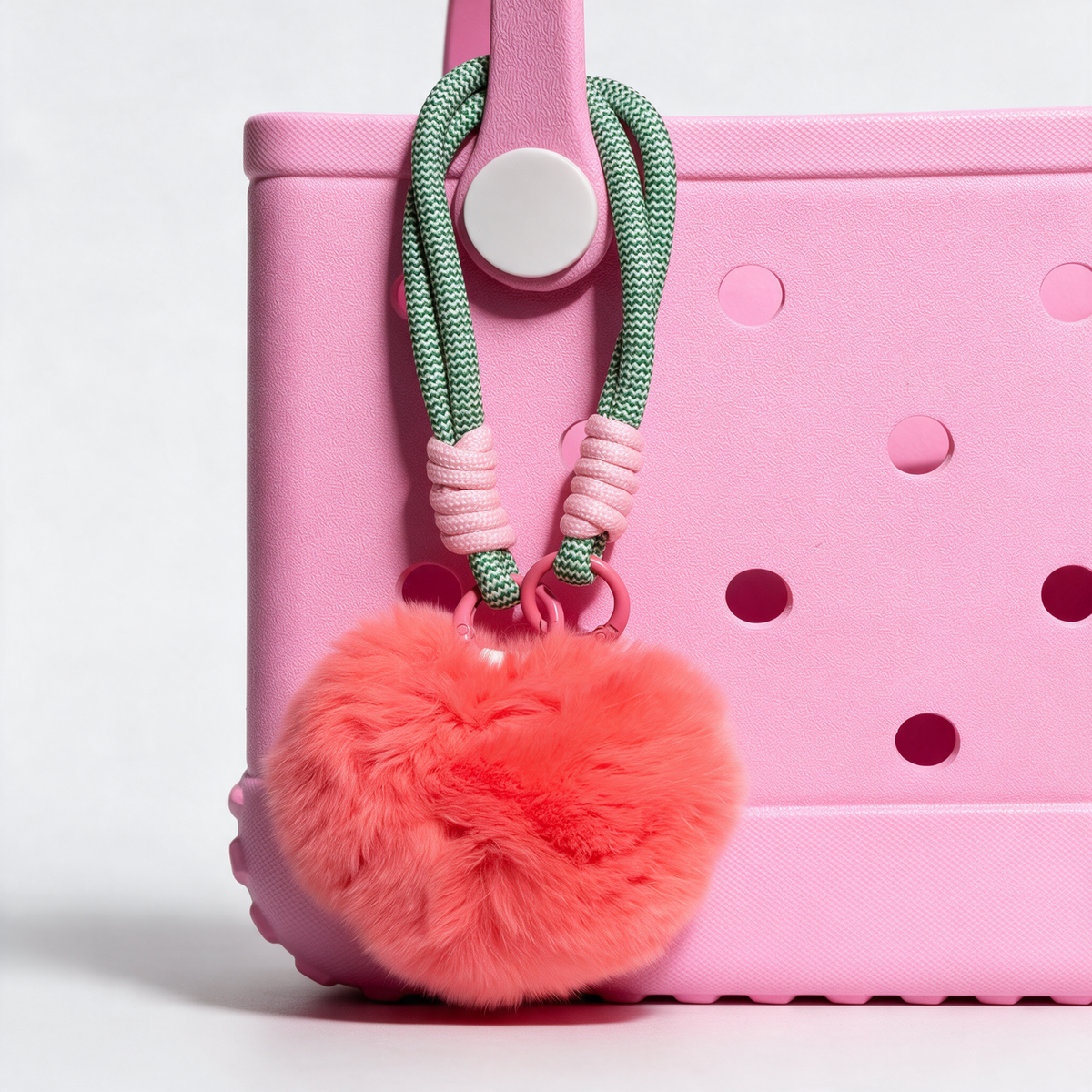 Fluffy Corazón Fucsia