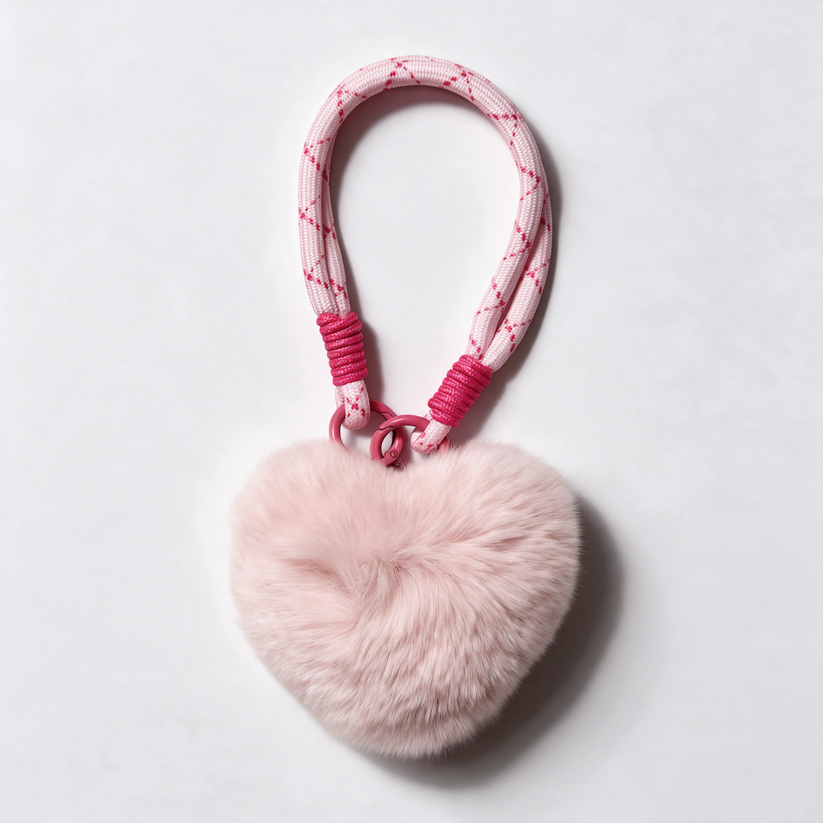 Fluffy Corazón Rosa