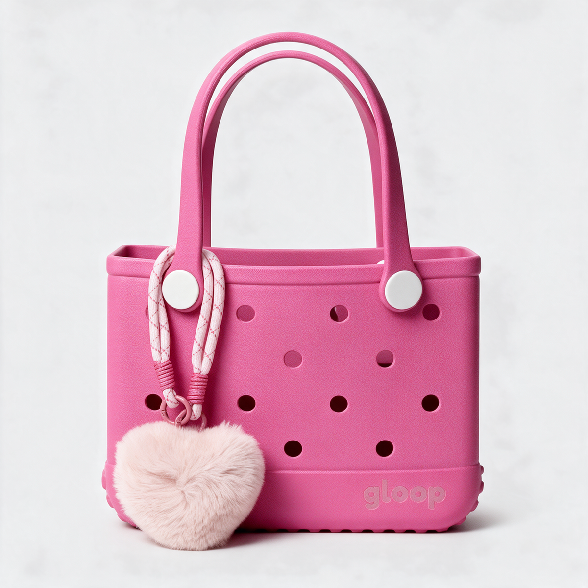 Fluffy Corazón Rosa