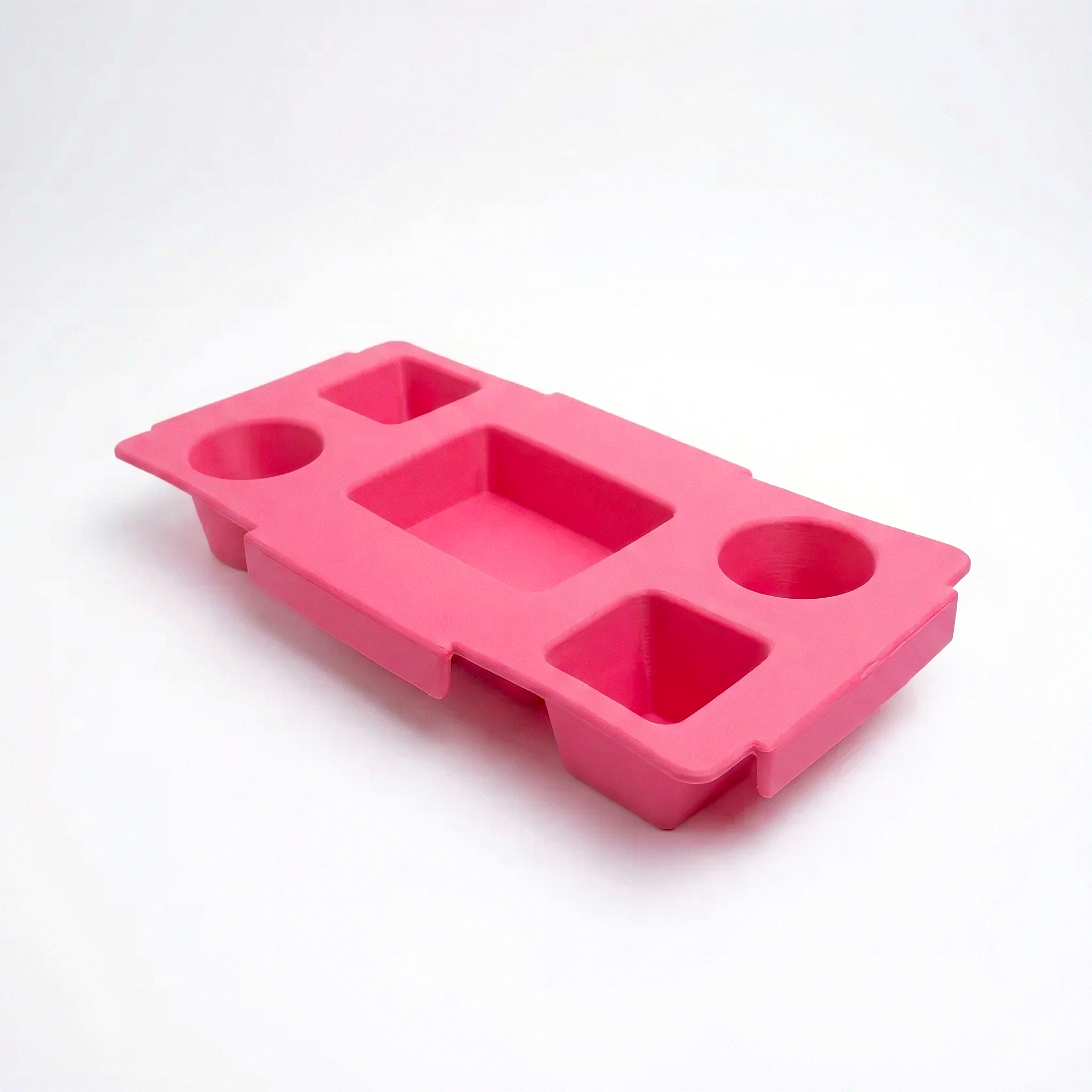 Bandeja Topper fucsia Gloop — mesa portátil con 4 portavasos para Maxi Bag